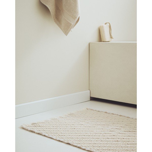 Beež vannitoamatt 50x70 cm Janu - Kave Home-image-1