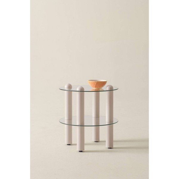 Klaasist ümmargune abilaud ø 48 cm Egan - Jotex-image-1