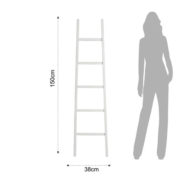 Valge dekoratiivne redel Carl - Tomasucci-image-1