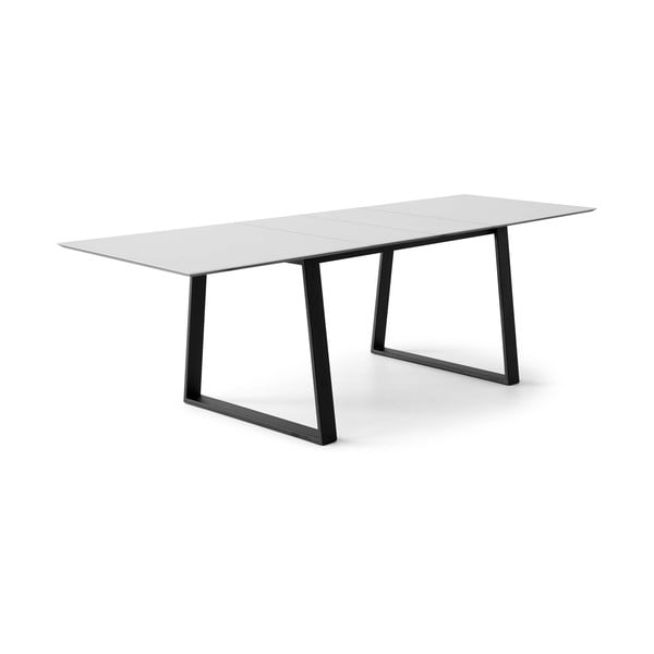 Valge kokkupandav söögilaud lisaplaadiga 100x210 cm Meza - Hammel Furniture-image-1