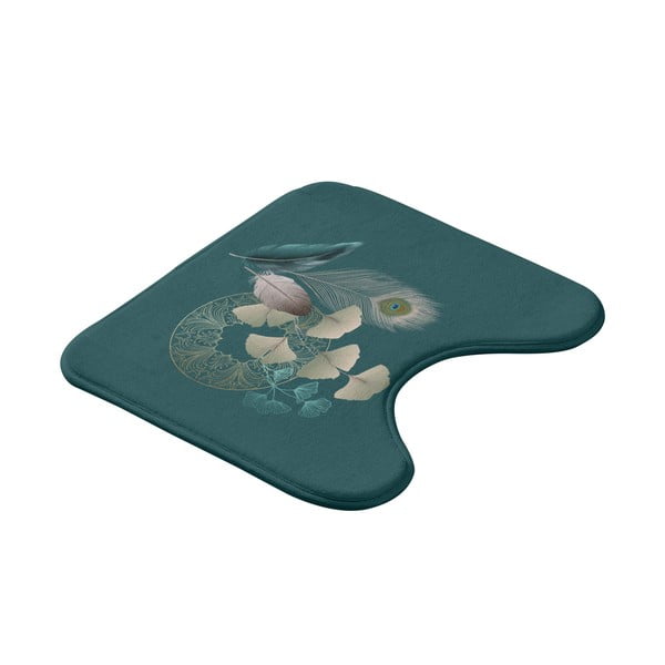 Türkiissinine WC vannitoamatt 45x45 cm Ginkoblue - douceur d'intérieur-image-2