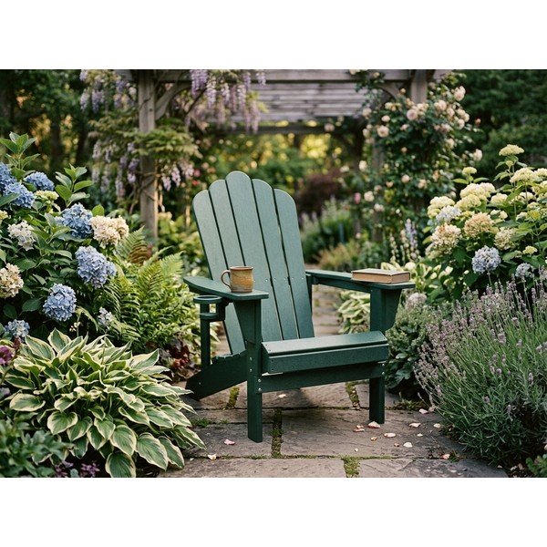 Roheline plastikust aia tugitool Adirondack - Bonami Selection-image-1
