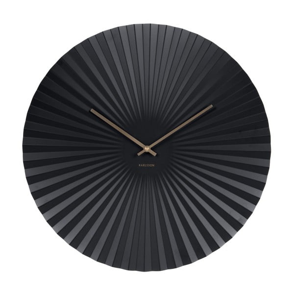 Musta värvi kell, ø 50 cm Sensu - Karlsson