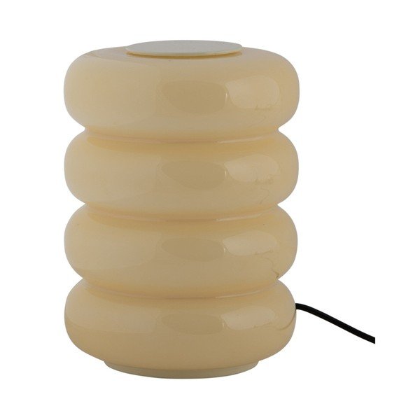 Helekollane klaasist LED-laualamp (kõrgus 16,5 cm) Aro - Leitmotiv