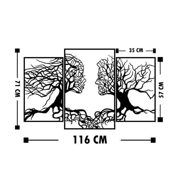 Must seinakaunistus Armastus esimesest silmapilgust - Wallity-image-3