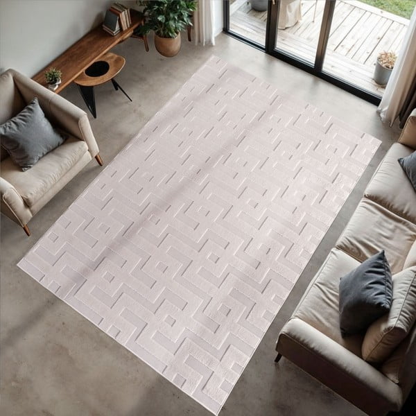Kreem sise/välisvaip 200x290 cm Doha 1656 Cream – Ayyildiz Carpets-image-1