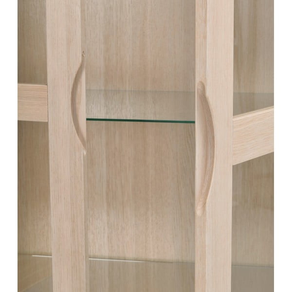 Vitriin tammepuidust naturaalses värvitoonis 82x185 cm Filippa - Rowico-image-1
