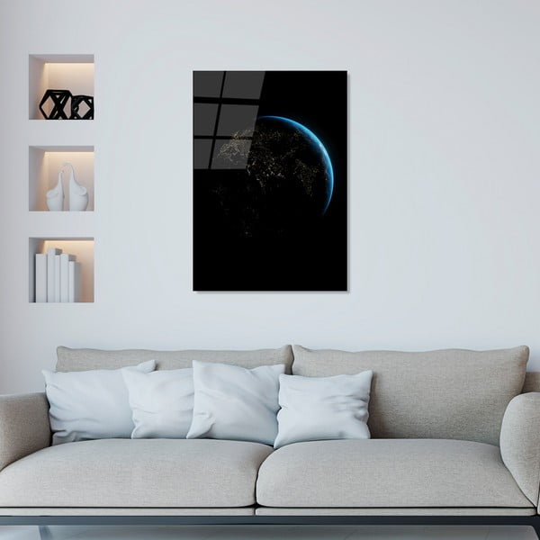 Klaasist maal 70x100 cm Earth - Wallity-image-3