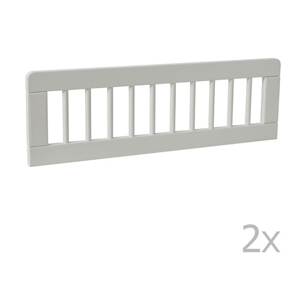 2 valge võrevoodi piirde komplekt, 200 x 90 cm Basic - Pinio-image-1