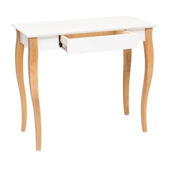 Valge laud, pikkus 85 cm Lillo - Ragaba-image-2