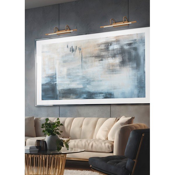 Messingivärvi LED-seinavalgusti Cuadro - Trio-image-1