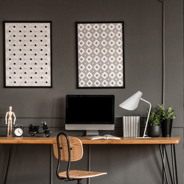 Valge laualamp, kõrgus 45 cm Lisboa - SULION-image-1