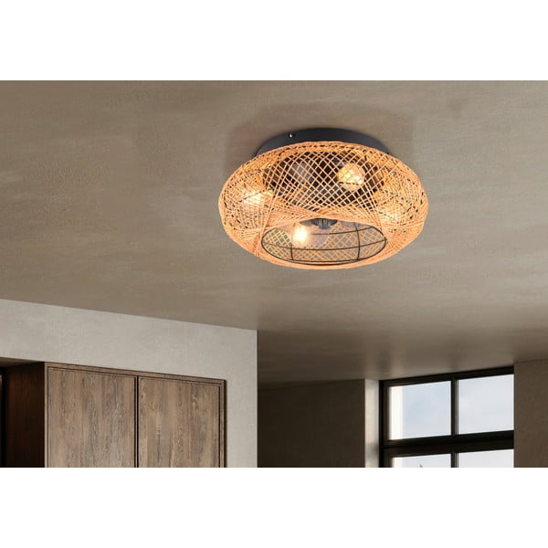 Pruun laelamp puldiga/ventilaatoriga Lillesand - Trio-image-1