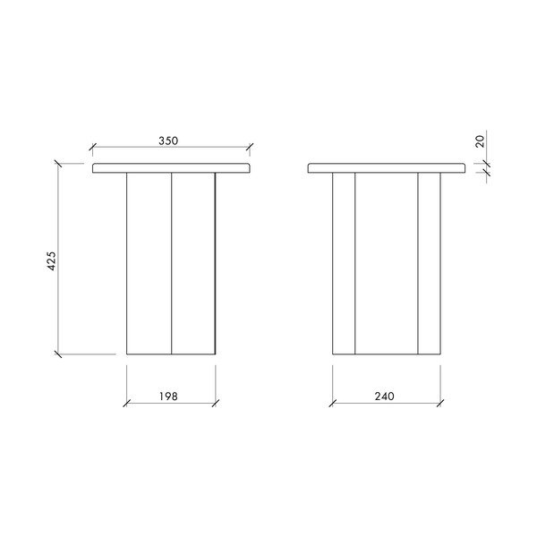 Metallist ümmargune abilaud ø 35 cm Sato - noo.ma-image-3