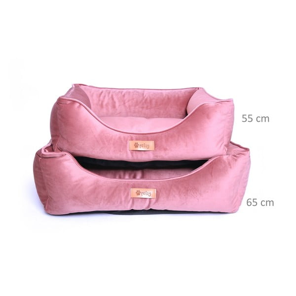 Roosa sametvoodi 65x50 cm Royal - Petsy-image-1