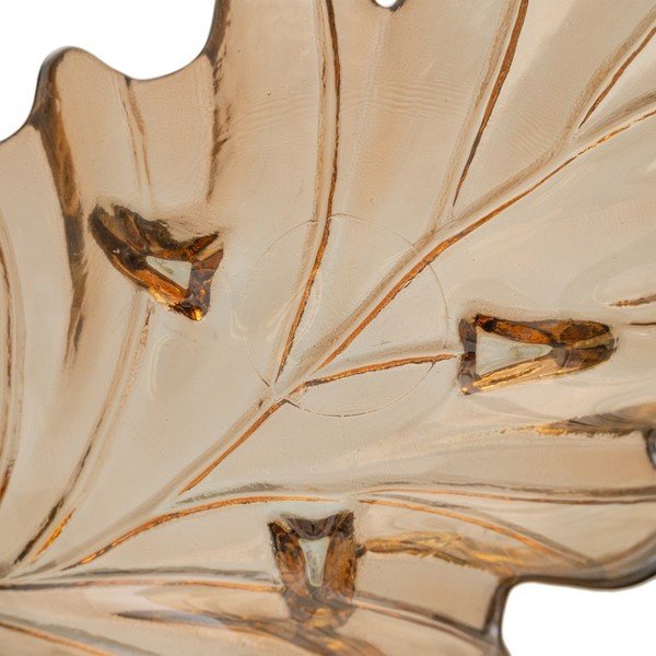 Klaasist dekoratiivne kandik 19,5x35 cm Leaf - Ixia-image-4