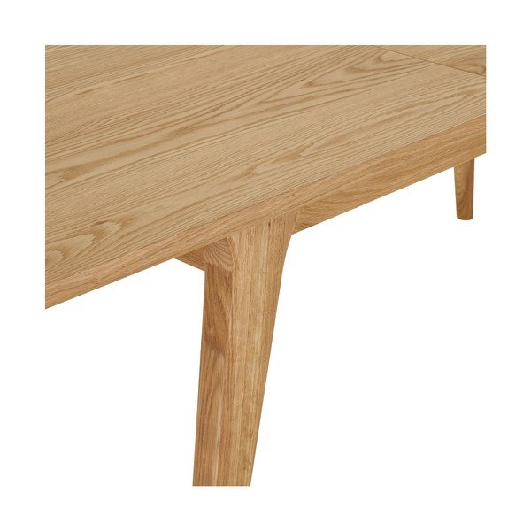 Pikendatav söögilaud lisaplaadiga tammepuidu imitatsiooniga 90x180 cm Darwin – House Nordic-image-3