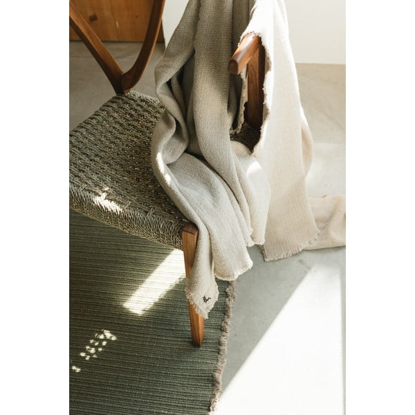 Kreem puuvillane tekk 130x180 cm Handloom - Lorena Canals-image-1