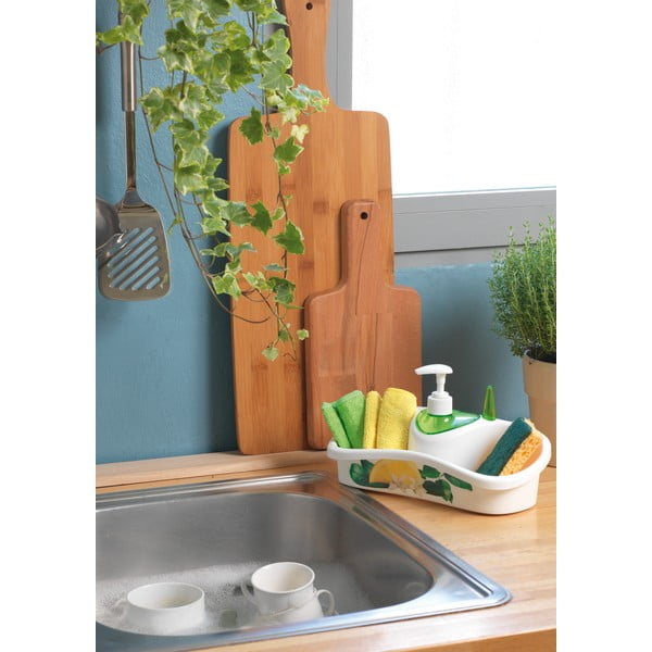 Roheline nõudepesuhoidik koos pesuvahendi dosaatoriga - Snips-image-1