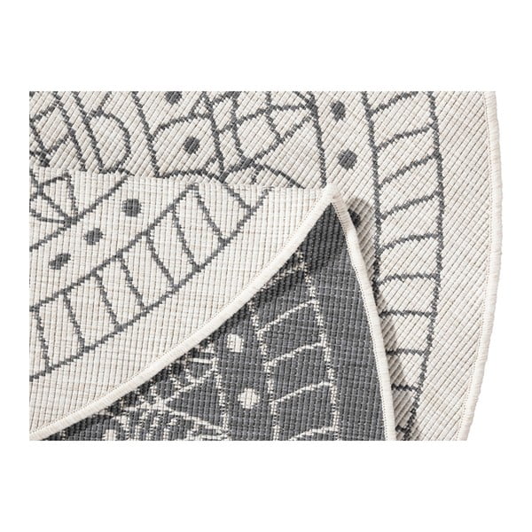 Hall ja kreemikas õuevaip , ø 200 cm Porto - NORTHRUGS-image-3