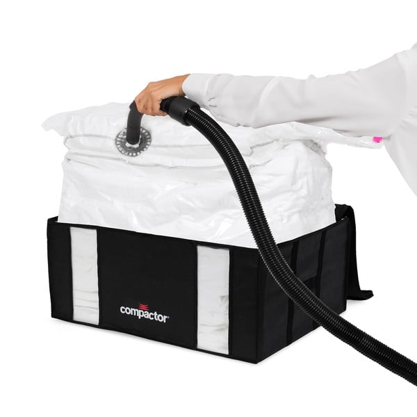 Vaakumtugevdatud kangast hoiukastid riietele 2tk komplektis 50x65x27 cm Black Edition – Compactor-image-3