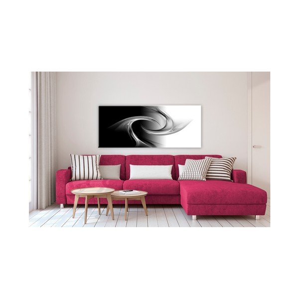 Glasspik Abstraktsioon S&W, 50 x 125 cm Abstrakcja - Styler-image-1
