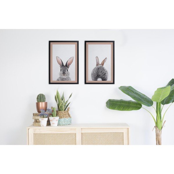 Plakatid 2tk komplektis 40x30 cm Rose Rabbit – Madre Selva-image-1