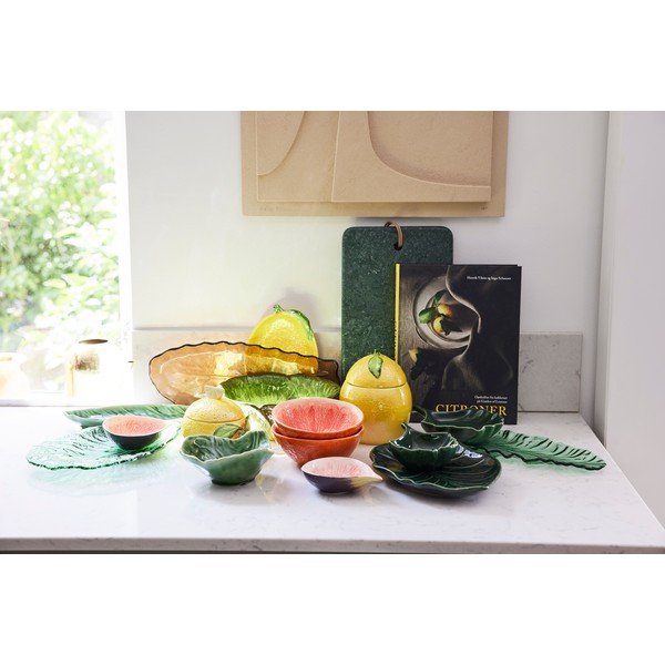 Pruunist klaasist serveerimistaldrik, 35 x 14 cm - Bahne & CO-image-2