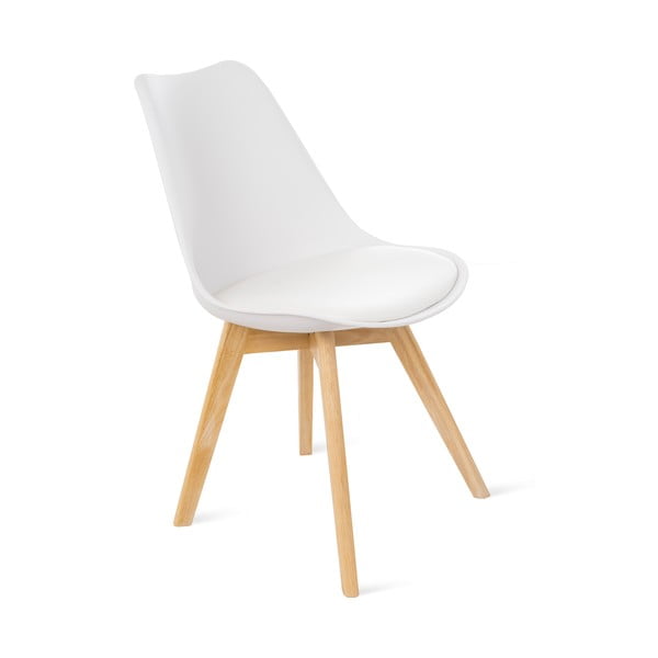 2 valge tooli komplekt pöögijalgadega Retro - Bonami Essentials-image-1