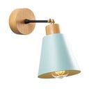 Türkiis-puiduvärvi seinavalgusti ø 14 cm Manavgat - Opviq lights