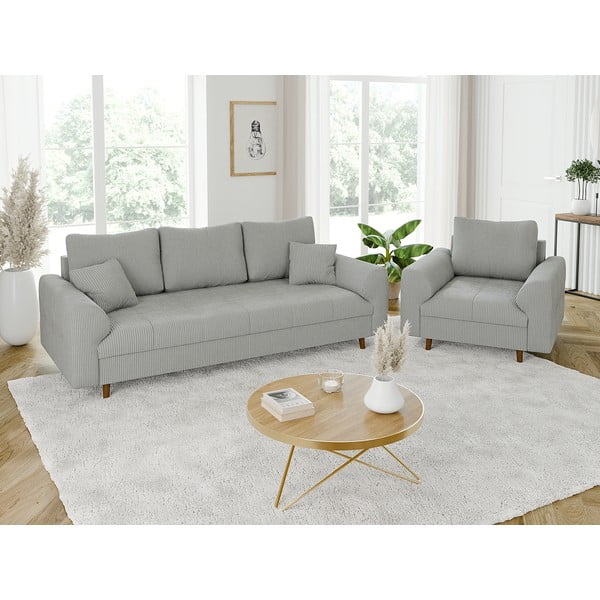 Helehall velvetist diivan 210 cm Ariella – Ropez-image-4