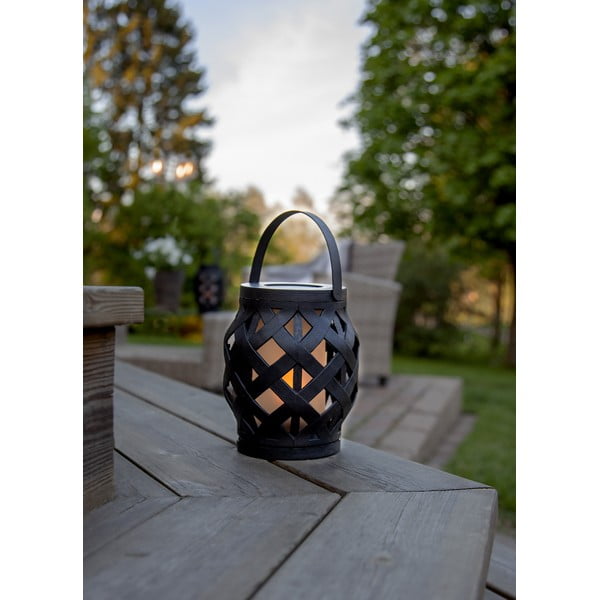 Must latern, kõrgus 16 cm Flame - Star Trading-image-2