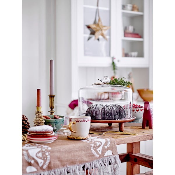 Valged jõulumotiiviga kivikeraamikast kausid,  2 tk komplektis 500 ml Jolly - Bloomingville-image-2