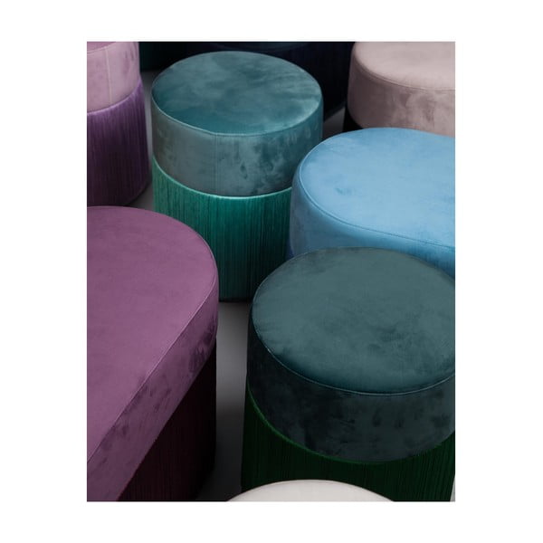 Fialový puf se sametovým potahem Velvet Atelier-image-4