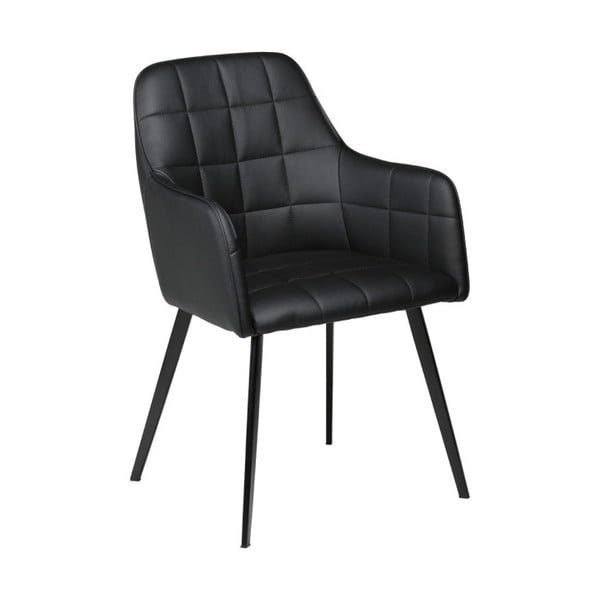 Černá koženková židle DAN-FORM Denmark Embrace