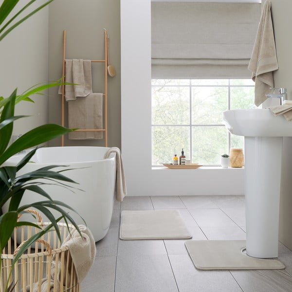 Beež puuvillane froteerätik 70x120 cm Anti-Bacterial - Catherine Lansfield-image-4