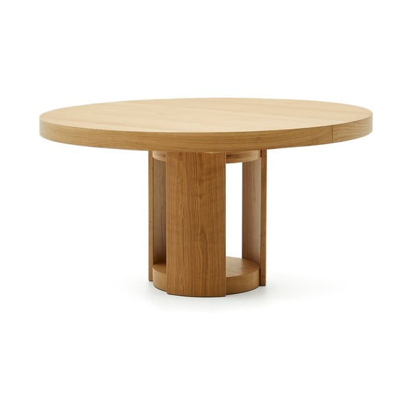 Ümmargune pikendatav söögilaud tammespoonist pealispinnaga, ø 150 cm Artis - Kave Home