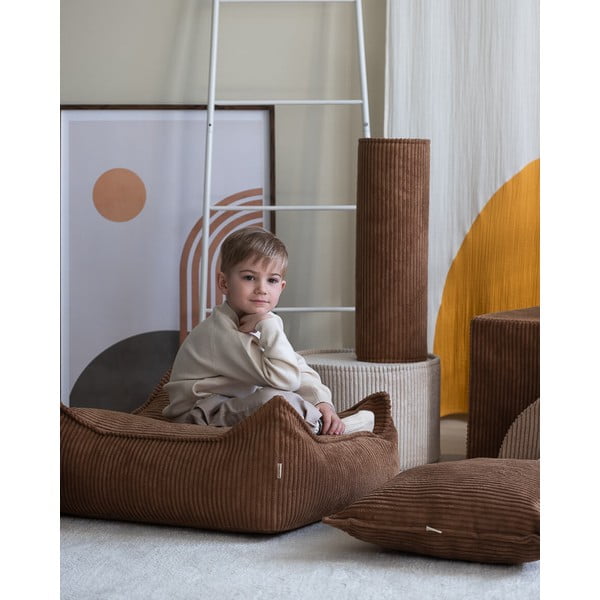 Pruun velvetist laste kott-tool Square - Wigiwama-image-1