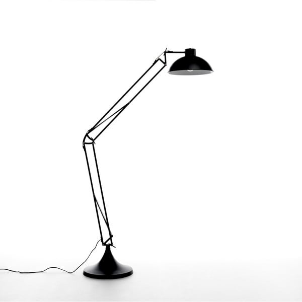 Černá stojací lampa Design Twist Isparta