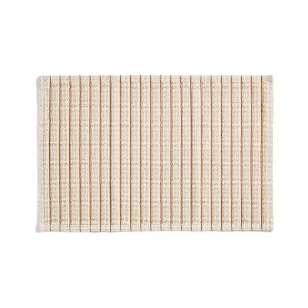 Oranž/beež tekstiilist vannitoamatt 50x80 cm Merade - Kave Home