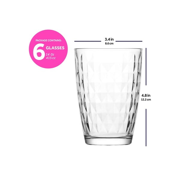 Klaasid 6 tk 400 ml - Hermia-image-3