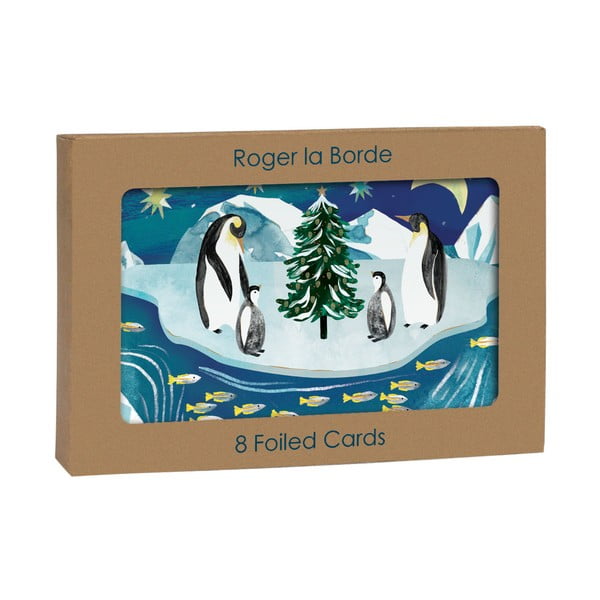 Tervituskaartide komplekt 8 tk jõulumotiiviga Go with the Floe  – Roger la Borde-image-2