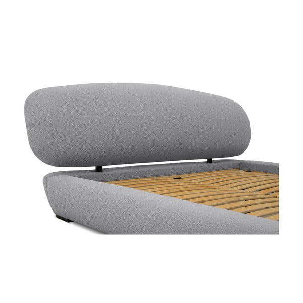 Hall polsterdatud kaheinimesevoodi koos panipaiga ja voodipõhjaga 160x200 cm Odette - Scandic-image-1