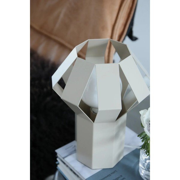 Beež metallist laualamp metallvarjuga (kõrgus 27 cm) Octa - Markslöjd-image-2