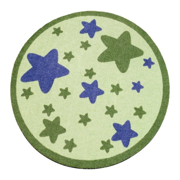 Dětský zelený koberec Zala Living Star, ⌀ 100 cm
