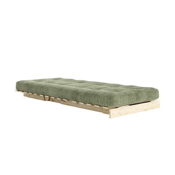 Roheline kokkupandav velvetist futontool Roots - Karup-image-3