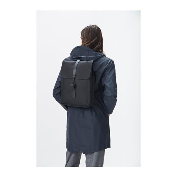 Černý batoh s vysokou voděodolností Rains Backpack Mini-image-1