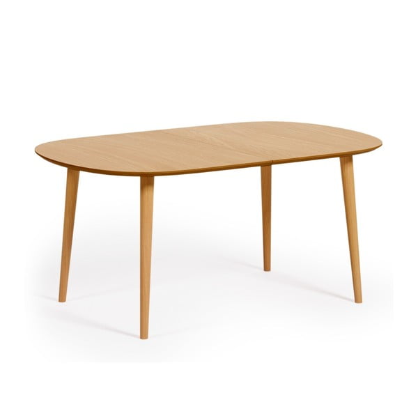 Tammedekooriga kokkupandav söögilaud ø 160 cm Oqui - Kave Home