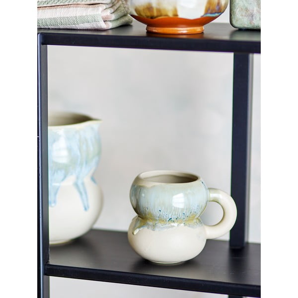 Sinised/kreemid kivikeraamikast kruusid 4tk komplektis 400 ml Luna - Bloomingville-image-2