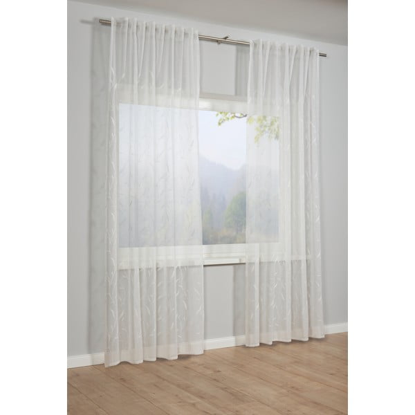 Valge kardin 245x140 cm Dolly-Voile - Gardinia-image-1